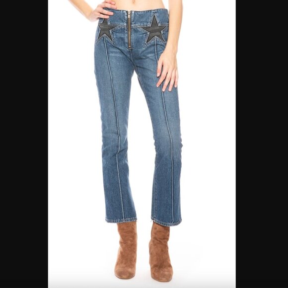 Jean Atelier Anabelle Star Crop Flare Jeans 24" - Picture 1 of 8